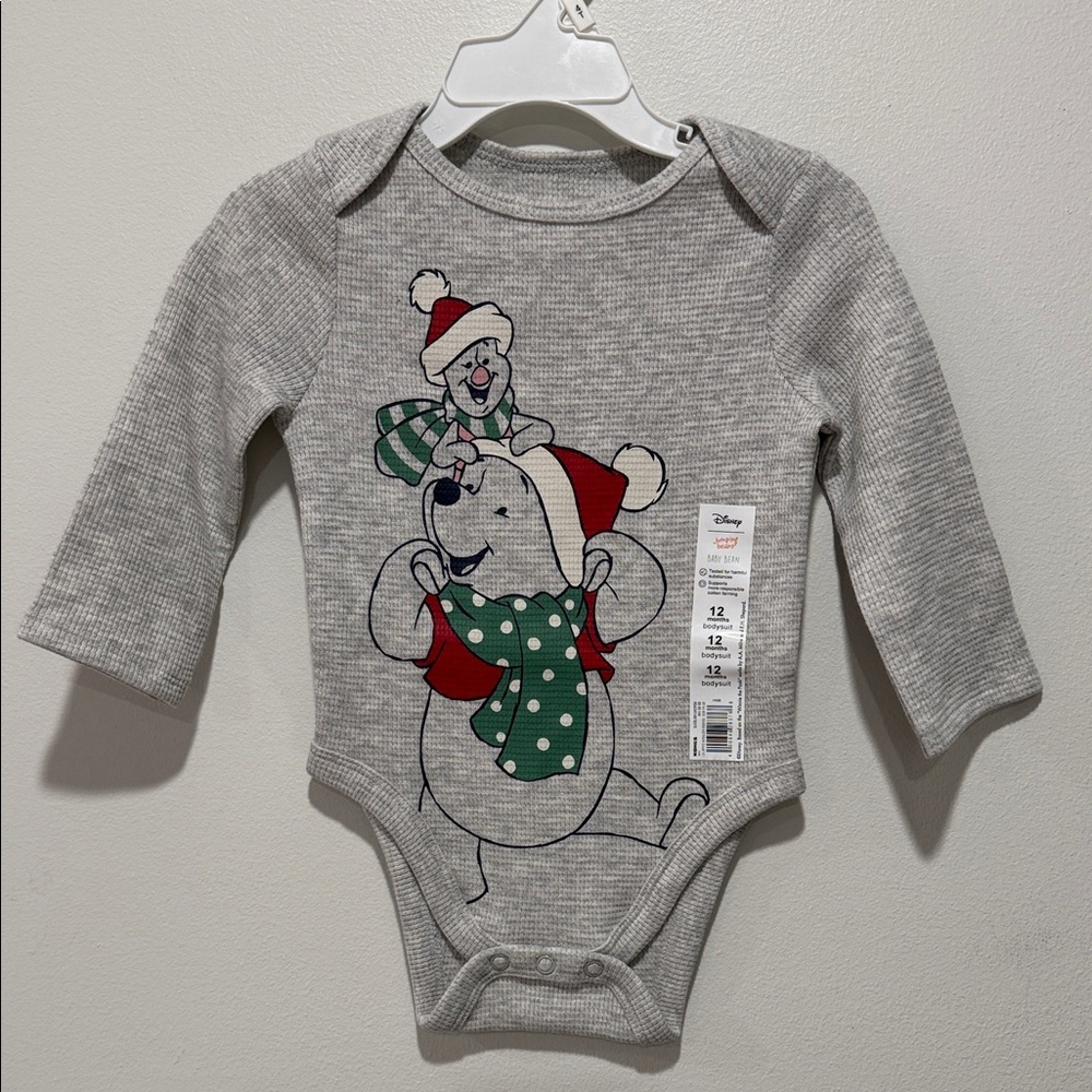 Disney Pooh Bear Gray Bodysuit